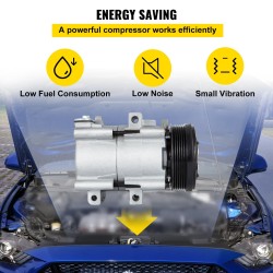 Ilmastointikompressori 4.2L 4.6L 5.4L 6.8L Ford Lincoln Mercury 1993-2007