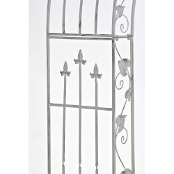 Elegantti ruusukaari puutarhaan jauhemaalatusta raudasta 247,5 cm