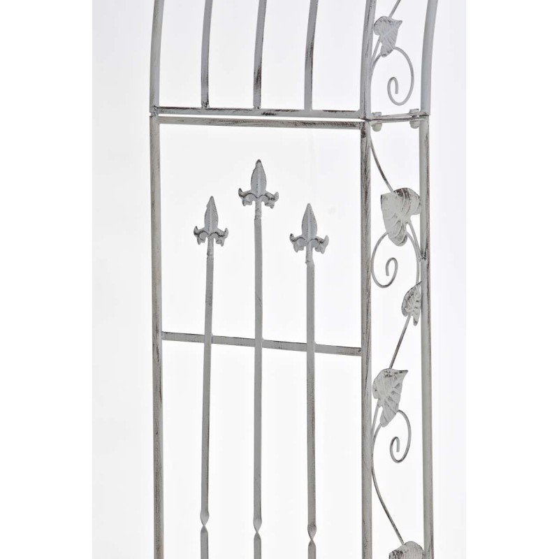 Elegantti ruusukaari puutarhaan jauhemaalatusta raudasta 247,5 cm