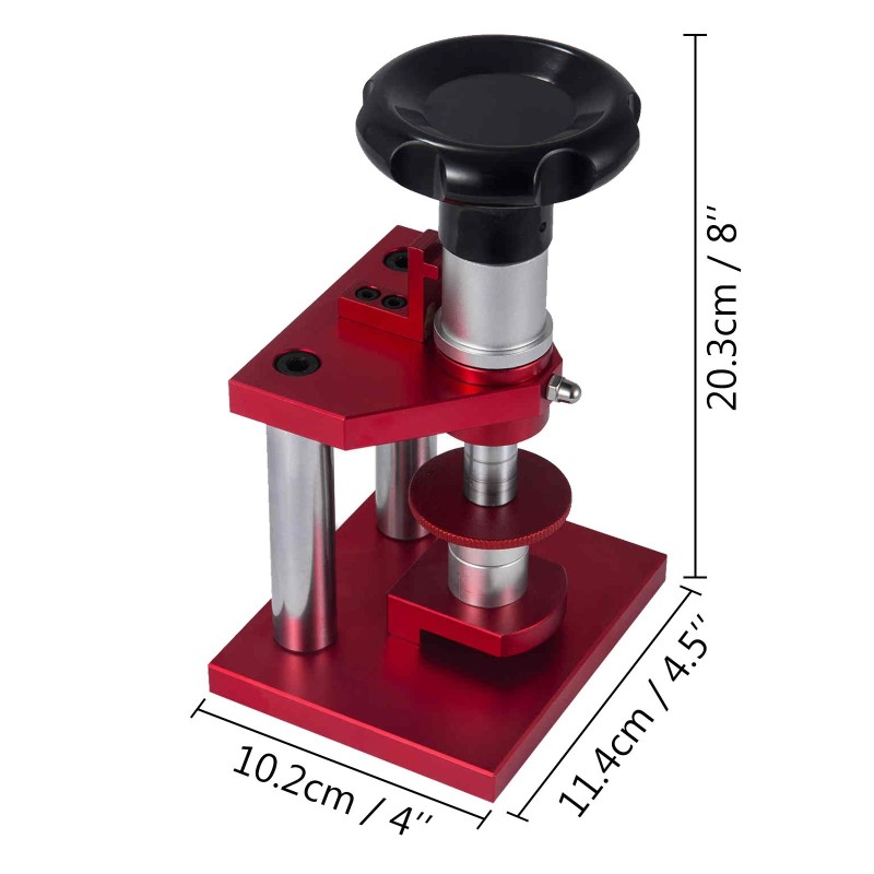 Kellonkuoren puristin alumiiniseosta, 20 työkalupäätä, kompakti koko