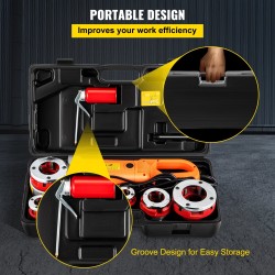 Sähkökäyttöinen putkikierretyökalu 2300W, 6 vaihdettavaa kierreleukaa 1/2"-2"