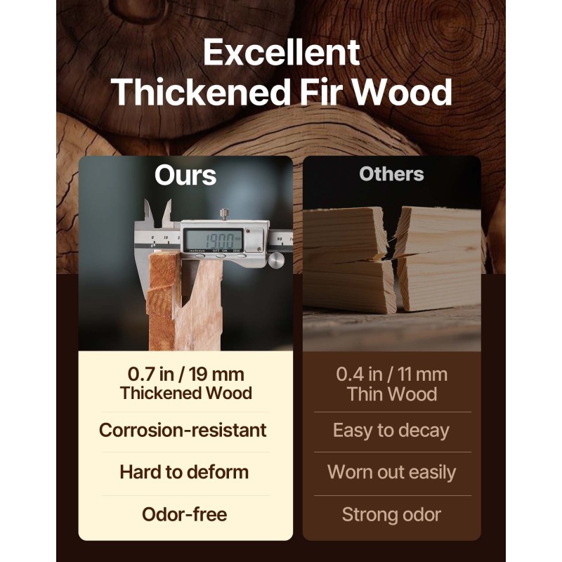 Syvä mehiläispesälaatikko 10 kehystä seetripuusta akryyli-ikkunoilla