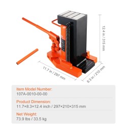 Hydraulinen kynnystunkki 10t matalalle ja 20t raskaalle nostolle teollisuuteen