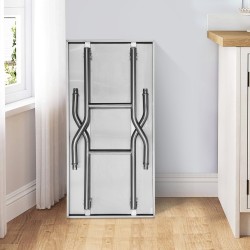 Ruostumaton teräspöytä 1220×760×860 mm taitettava kaksitasoinen keittiöön