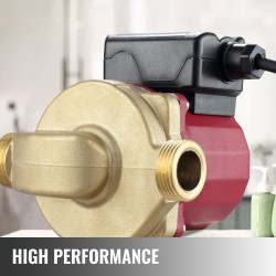 Vesikiertopumppu valurunkoinen messinkipää 1 tuuman liitäntä 90 W 50 l/min 6 m