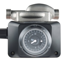 Lämminvesikiertopumppu DN20 sisääntulo ja ulostulo DN15 sovittimella 100 wattia 304 ruostumatonta terästä