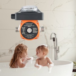 Lämminvesikiertopumppu DN20 sisääntulo ja ulostulo DN15-sovittimella 100 wattia 304 ruostumatonta terästä