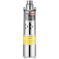 Upotettava aurinkokäyttöinen syväkaivopumppu 24V 277W 35 l/min 83 m nostokorkeus