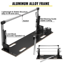 Kuumalangallinen styrox-leikkuri alumiinirunkoinen 42 cm leikkuupaksuus 120 cm leikkuupituus