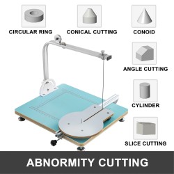 Sähköinen kuumalankaleikkuri vaahtoon, sieneen ja KT-levyihin, MDF-seosmetallirunko, leikkuuleveys 25 cm