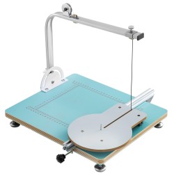 Sähköinen kuumalankaleikkuri vaahtoon, sieneen ja KT-levyihin, MDF-seosmetallirunko, leikkuuleveys 25 cm