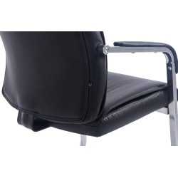 Xl-kokoinen keinonahkainen vierailutuoli toimistoon ja odotustilaan