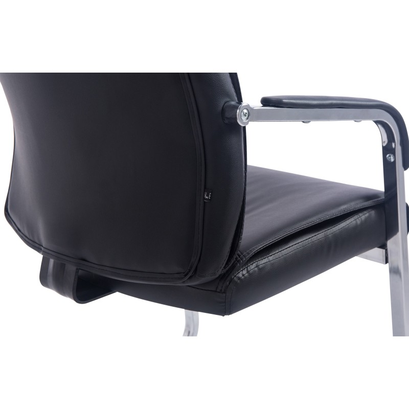 Xl-kokoinen keinonahkainen vierailutuoli toimistoon ja odotustilaan