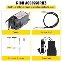 Ripustettava joustoporahiomakone 230W kolmileuainen istukka 0,3–4 mm joustava akseli 100 cm jalkapoljin