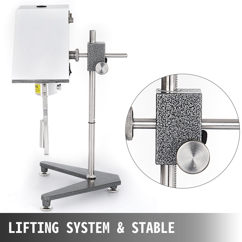 Digitaalinen pyörivä viskosimetri 10–6000000 mPa·s ±1% tarkkuus Newton-nesteille 4 roottoria