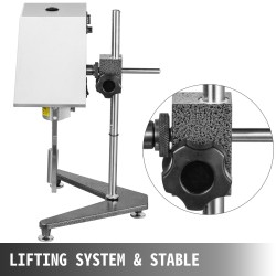 Digitaalinen pyörivä viskosimetri NDJ-5S laboratorioon mittausalue 10-100000 mPa·s