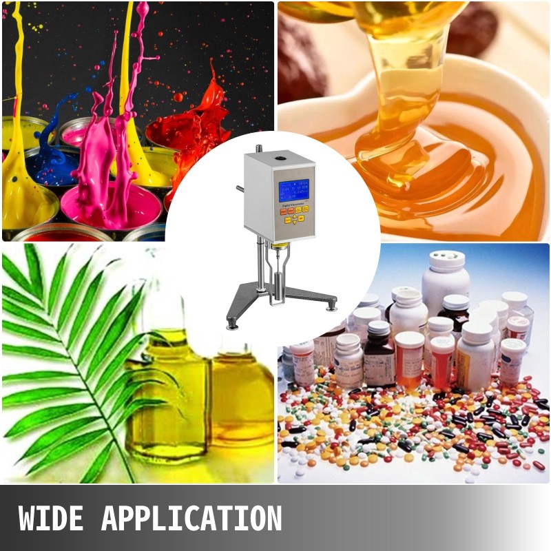 Digitaalinen pyörivä viskosimetri NDJ-5S laboratorioon mittausalue 10-100000 mPa·s