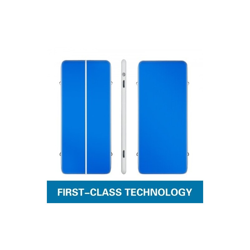 Ilmatäytteinen voimistelumatto PVC-muovia 400 cm pitkä 100 cm leveä 10 cm paksu