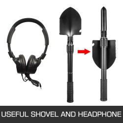 Metallinilmaisin muovi kupari alumiiniputki säädettävä varsi 102–130 cm vedenpitävällä kelalla