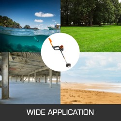 Metallinilmaisin muovi kupari alumiiniputki säädettävä varsi 102–130 cm vedenpitävällä kelalla