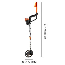 Metallinilmaisin muovi kupari alumiiniputki säädettävä varsi 102–130 cm vedenpitävällä kelalla