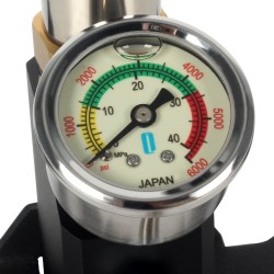 Käsipumppu 3-vaiheinen korkeapaine ruostumaton teräs 304 0–30 MPa PCP-ilma-aseille taitettava jalkatuki