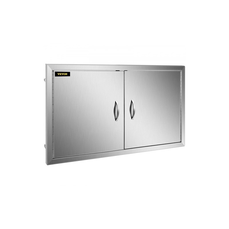 Ulkokeittiön ruostumatonta terästä 99 x 66 cm kaksiosaiset ovet