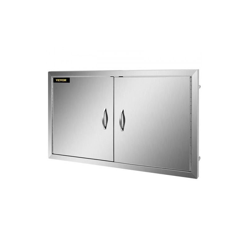 Ulkokeittiön ruostumatonta terästä 99 x 66 cm kaksiosaiset ovet