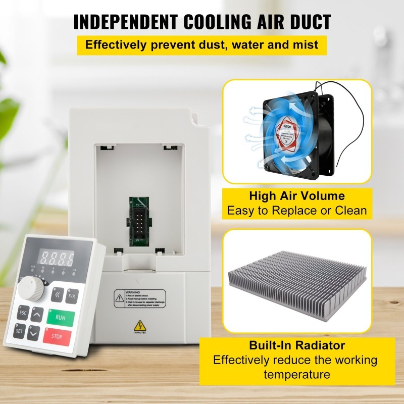 Taajuusmuuttaja 3 kW 220 V 1- tai 3-vaiheinen tulojännite 3-vaiheinen lähtö