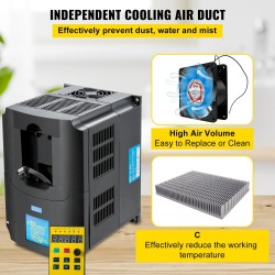 Taajuusmuuttaja 4 kW 220V 1 tai 3-vaiheinen syöttö 3-vaiheinen lähtö moottorin nopeudenohjaukseen