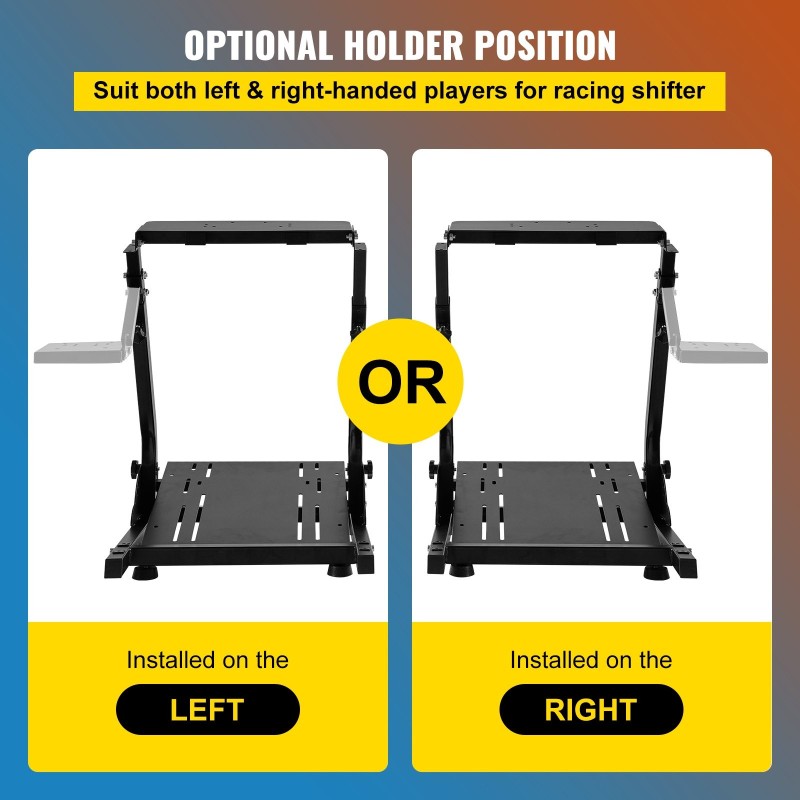 Rattiteline simulaattoriin hiiliteräs säädettävä korkeus 62–80 cm yhteensopiva G25 G27 G29