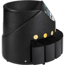 Sähköinen EUR-kolikkolaskuri 300 kolikkoa minuutissa 700 kolikon syöttösäiliö 50–300 kolikkoa per laatikko