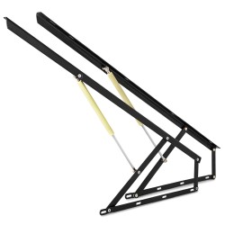 Hydraulinen sängynnostin teräsrakenne satakaksikymmentä senttimetriä kaksi pneumaattista kaasujousta