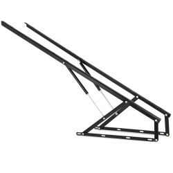 Sängyn ja vuodesohvan pneumaattinen nostomekanismi teräs 152 cm 2 kpl musta