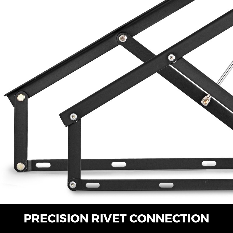 Sängyn ja vuodesohvan pneumaattinen nostomekanismi teräs 152 cm 2 kpl musta