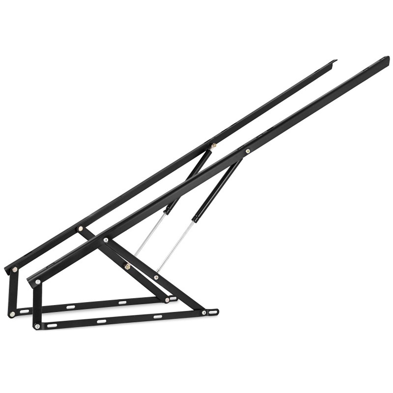 Sängyn ja vuodesohvan pneumaattinen nostomekanismi teräs 152 cm 2 kpl musta
