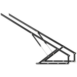 Sängyn ja vuodesohvan pneumaattinen nostomekanismi teräs 152 cm 2 kpl musta