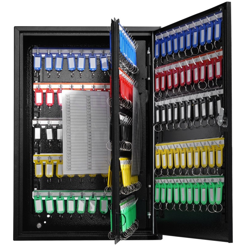 Avainten säilytyskaappi kylmävalssattua terästä 200 avaimelle säädettävät kiskot 200 avainlappua