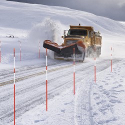 Heijastavat lasikuituiset merkkikepit pihatielle 20 kpl 147 cm Ø7,87 mm mukana poranterä