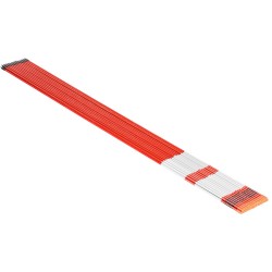 Heijastavat lasikuituiset merkkikepit pihatielle 20 kpl 147 cm Ø7,87 mm mukana poranterä