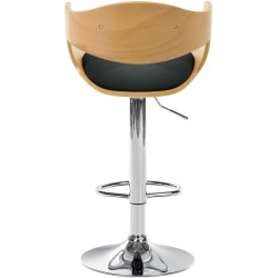 Kingston säädettävä pyörivä baarijakkara keinonahkapäällysteellä ja jalkatuella