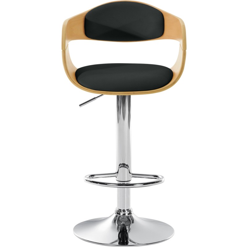 Kingston säädettävä pyörivä baarijakkara keinonahkapäällysteellä ja jalkatuella