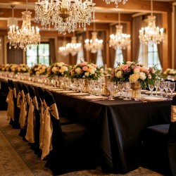 Joustavat spandex tuolinsuojukset 50 kpl musta sopii enintään 560×450×935 mm tuoleihin