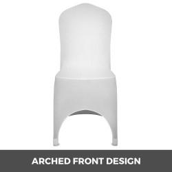 Taittotuolipäälliset 95 % polyesteri 5 % elastaani yleismalli pestävä 50 kpl valkoinen