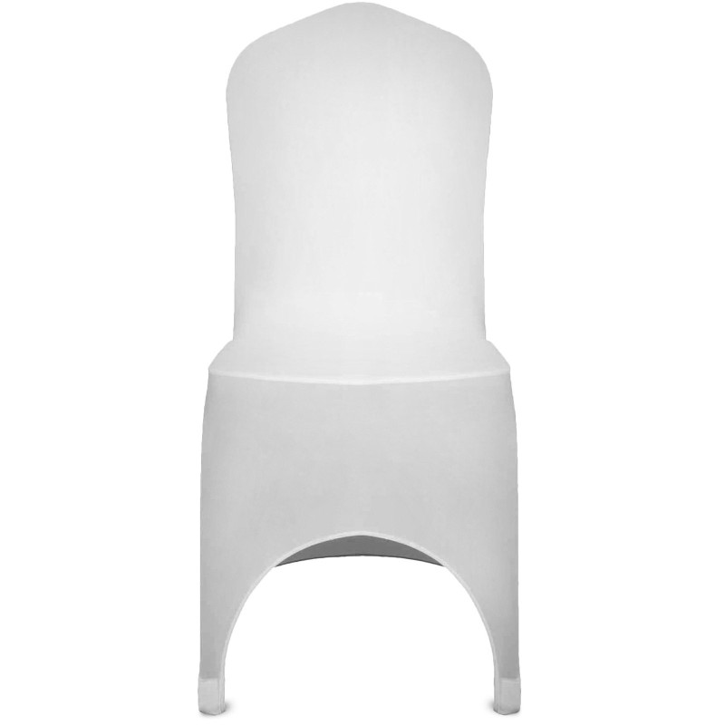 Taittotuolipäälliset 95 % polyesteri 5 % elastaani yleismalli pestävä 50 kpl valkoinen