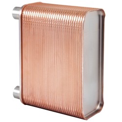 Juotettu levylämmönvaihdin 60 levyä 316L ruostumattomasta teräksestä hydroniseen lämmitykseen