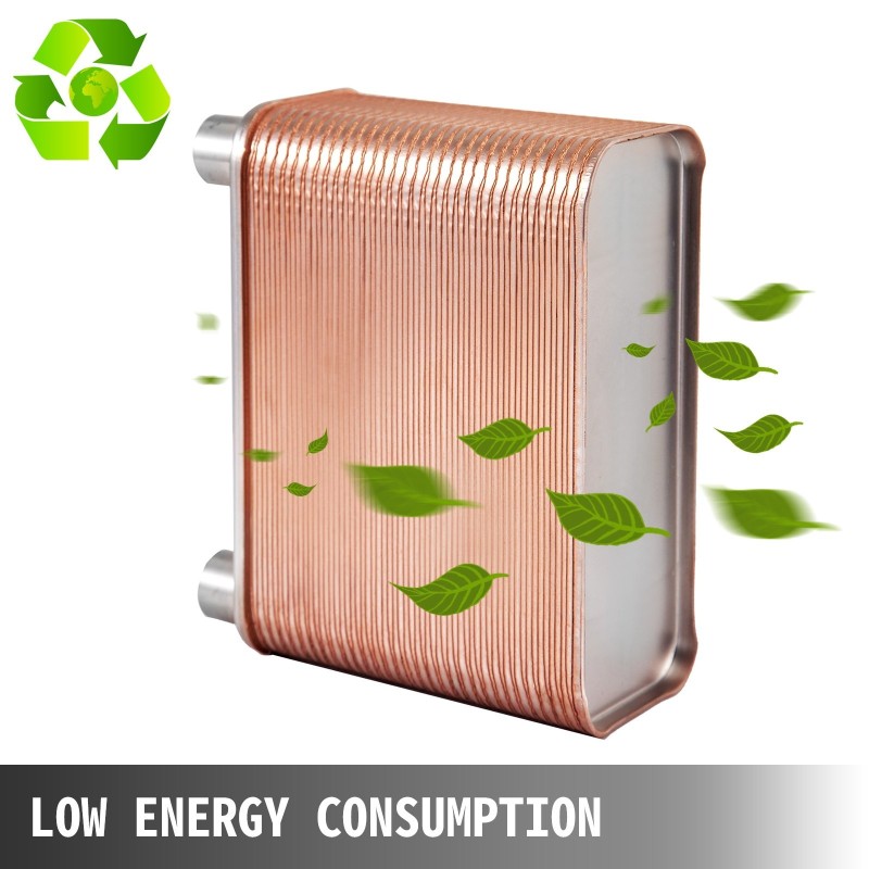 Juotettu levylämmönvaihdin 60 levyä 316L ruostumattomasta teräksestä hydroniseen lämmitykseen