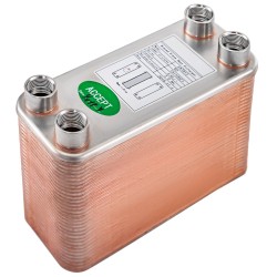 Juotettu levylämmönvaihdin 60 levyä 316L ruostumattomasta teräksestä hydroniseen lämmitykseen