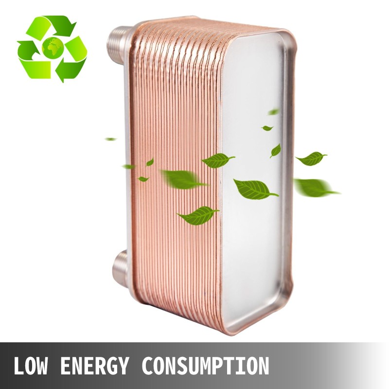 Juotettu levylämmönvaihdin 316L-ruostumatonta terästä 30 levyä 3/4 tuuman liitännöillä