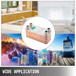 Juotettu levylämmönvaihdin 316L-ruostumatonta terästä 30 levyä 3/4 tuuman liitännöillä